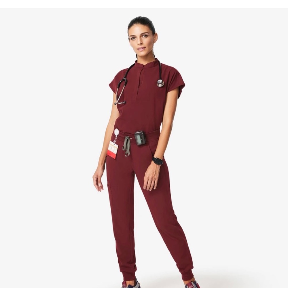 Figs Rafaela Mandarin Collar Top